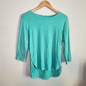 Tommy Bahama Ashby Rib 3/4 Sleeve Tee Pullover Womens Size M